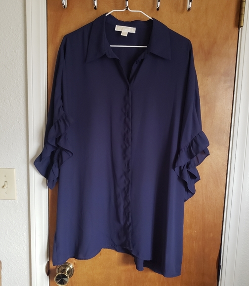 👚 Micheal Michael Kors Button Down Blouse 👚 - Picture 2 of 6